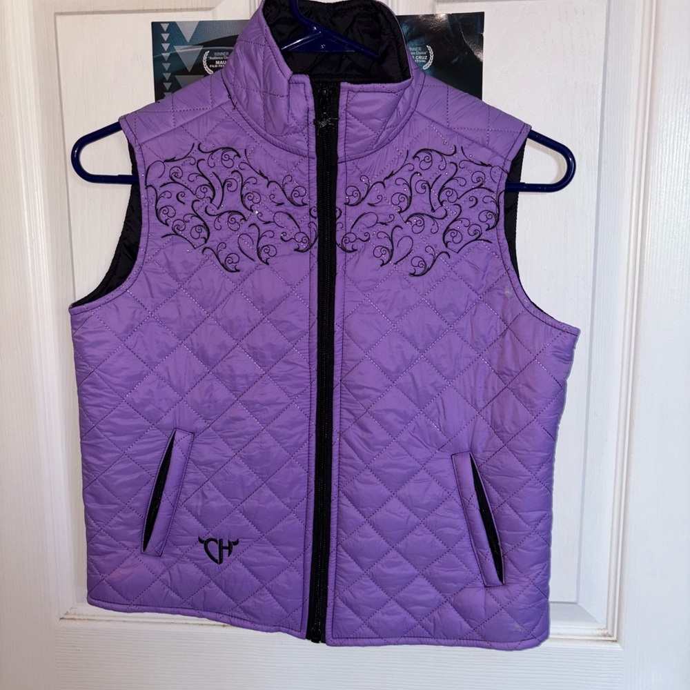 Purple Quilted Kids Vest